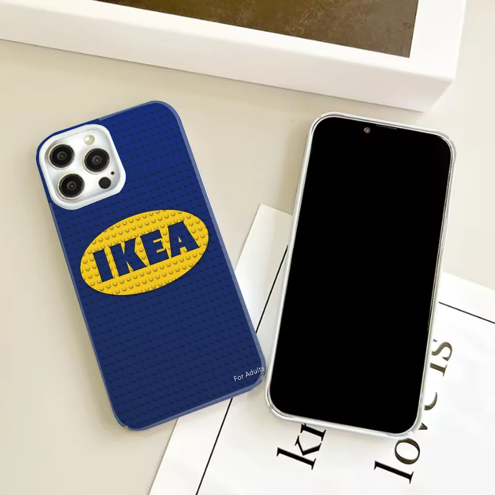Möbelmarke IKEAE Handyhülle FUNDA für iPhone 16 15 14 13 12 11 Plus Pro Max Mini großes Loch passende Film Handyhülle Abdeckungen