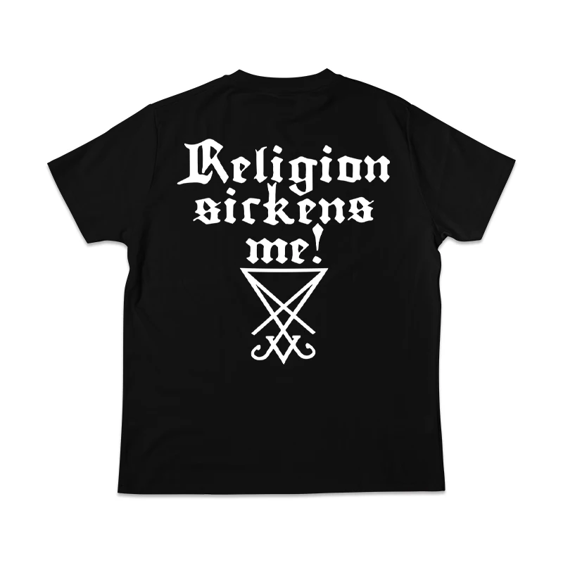 2025 الصيف موضة جديدة الظلام القلعة النرويجية سيمفونية أوركسترا الأسود المعادن أوركسترا فضفاضة قصيرة الأكمام طاقم الرقبة تي شيرت #2