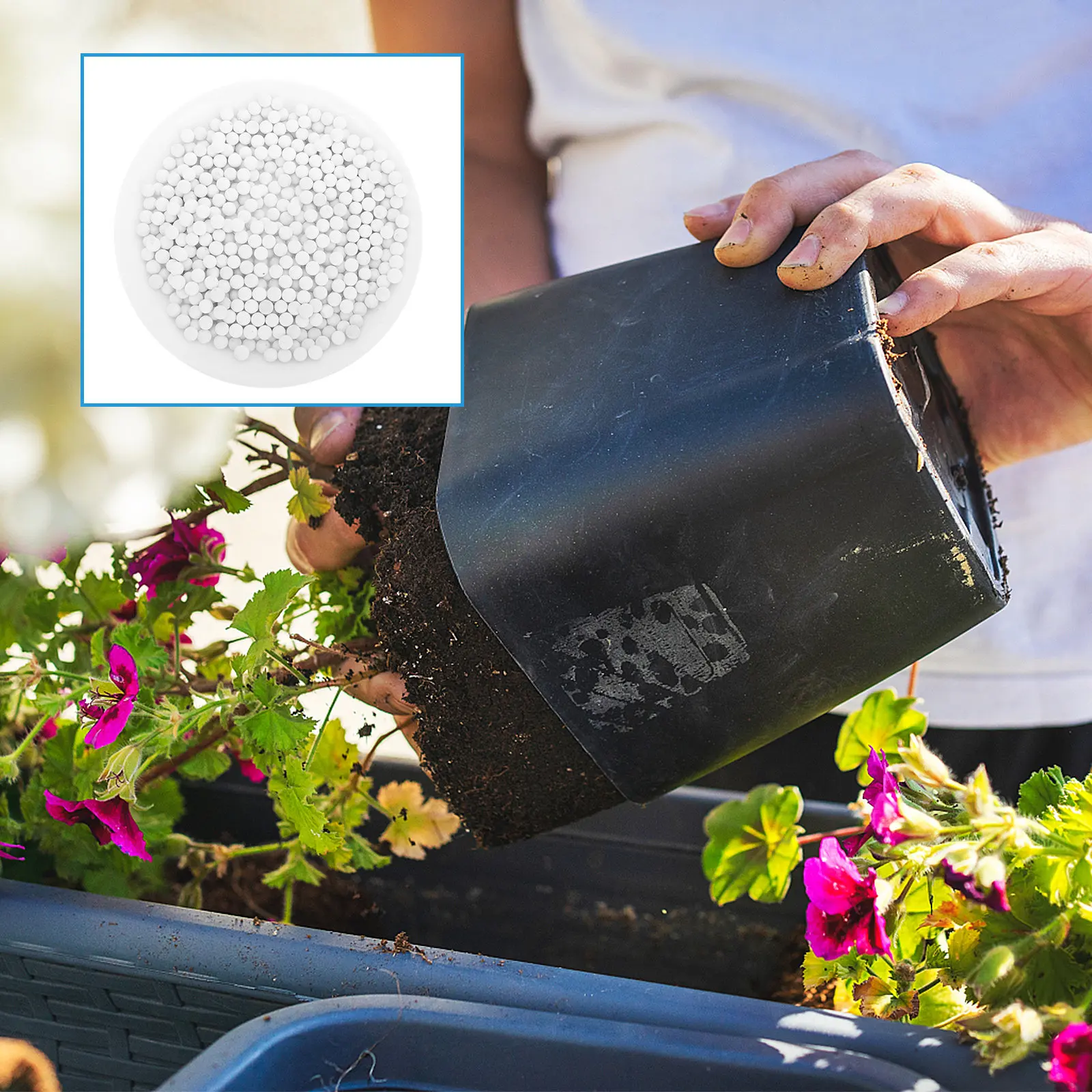 Hydroponic Ceramsite Grow Medium – Natural Air-Purifying Clay Pebbles for Flower, Bonsai & Indoor Plants (2 Bags)