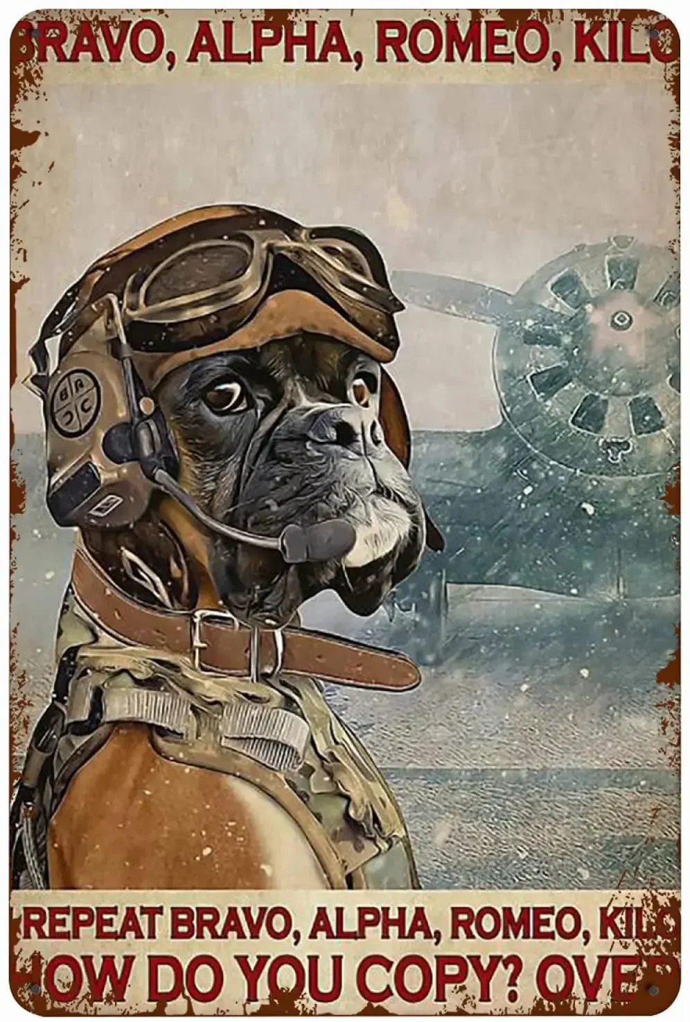 

Винтажная металлическая жестяная вывеска с собакой-боксерсом x дюйм, железный настенный декор для дома, кафе, клуба, ретро-плакат с собакой, принты, настенное искусство