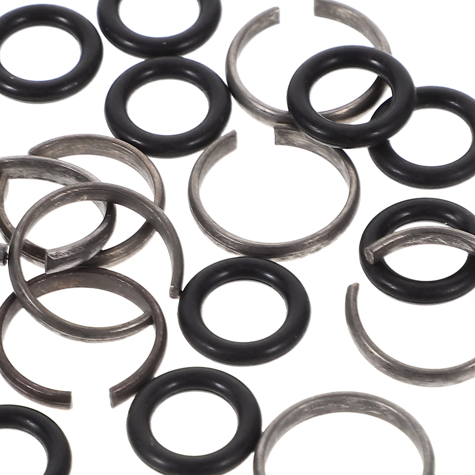 インパクトレンチアクセサリー,スリーブ用リテーナーリング,黒,12セット