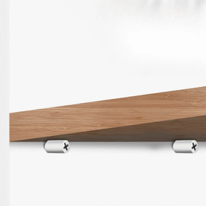 12 مجموعة الصليب الذاتي التنصت المسمار مع المطاط كم صفح دعم محلية الصنع خزانة خزانة الزجاج الصلب نونسليب التقسيم مسمار