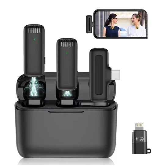 

Microphone Wireless Audio Video Recording Mini Mic For Android/iPhone