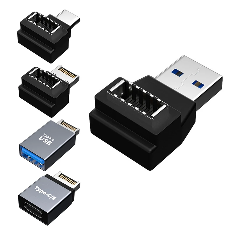 Convertisseur USB 3.1 de type E pour ordinateur, adaptateur d'en-tête de panneau avant, convertisseur de prise