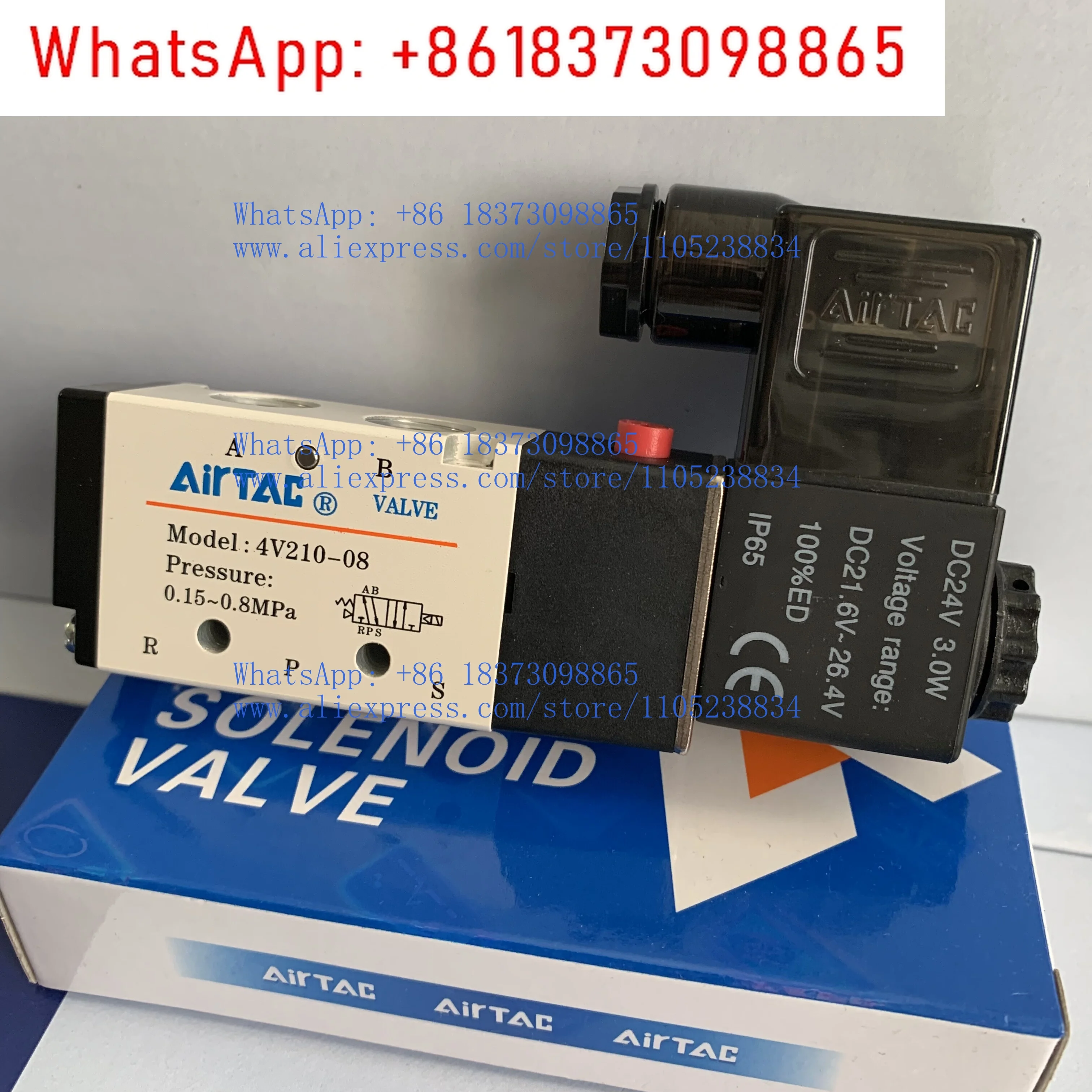 

Электромагнитный клапан Avec 4V210-08DC24V 4V210-08AC220V 4V21008B 4V21008A