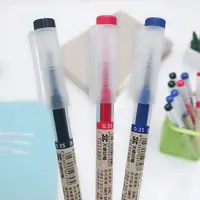 Japan Fine Point Pen 0.35mm Black Blue Red Ink Gel Pen Ballpoint Pen School Office Student Writing Stationery Supply 6