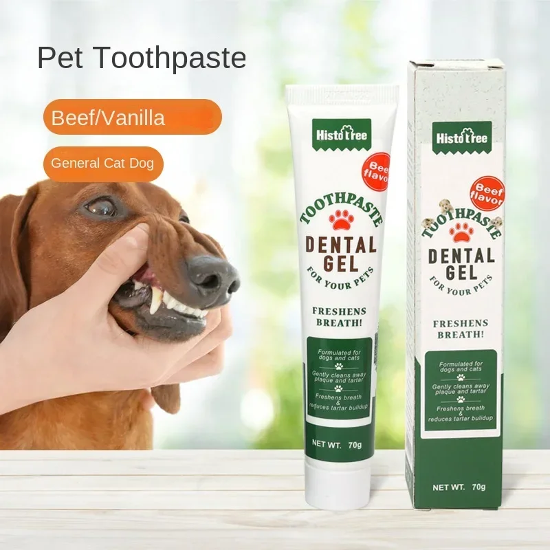 

Pet Toothpaste Oral Cleaning Products Cat Toothpaste Beef Flavor Vanilla Flavor Dog Toothpaste