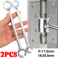 2/1PC Hinge Gap Adjusting Wrench Double Head Door Hinge Repair Spanner Labor-Saving Steel Wrenches Door Hinges Repair Hand Tools
