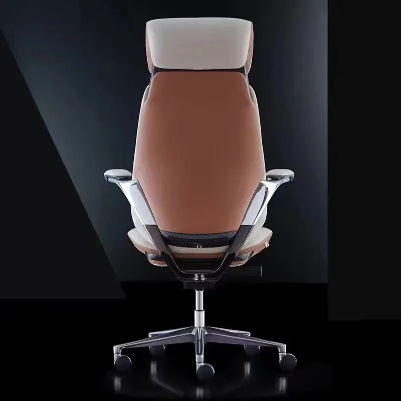 Modern Design Synthetic Leather Executive Office Chair Chrome Base Adjustable Height Competitive  for