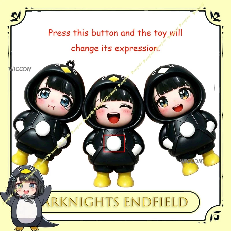 

Arknights Endfield Administrator Creative Gugu Gaga Face-Changing Action Figure Model Cute and Fun Keychain Cartoon Pendant cos