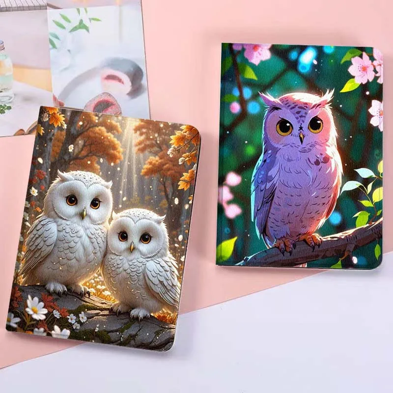 

Cute White Owl Pair For Xiaoxin Lenovo Tab Pad K11 K10 M10 P11 3rd Plus Pro Legion Y700 Y900 Gen4 2 Tablet Case Gift
