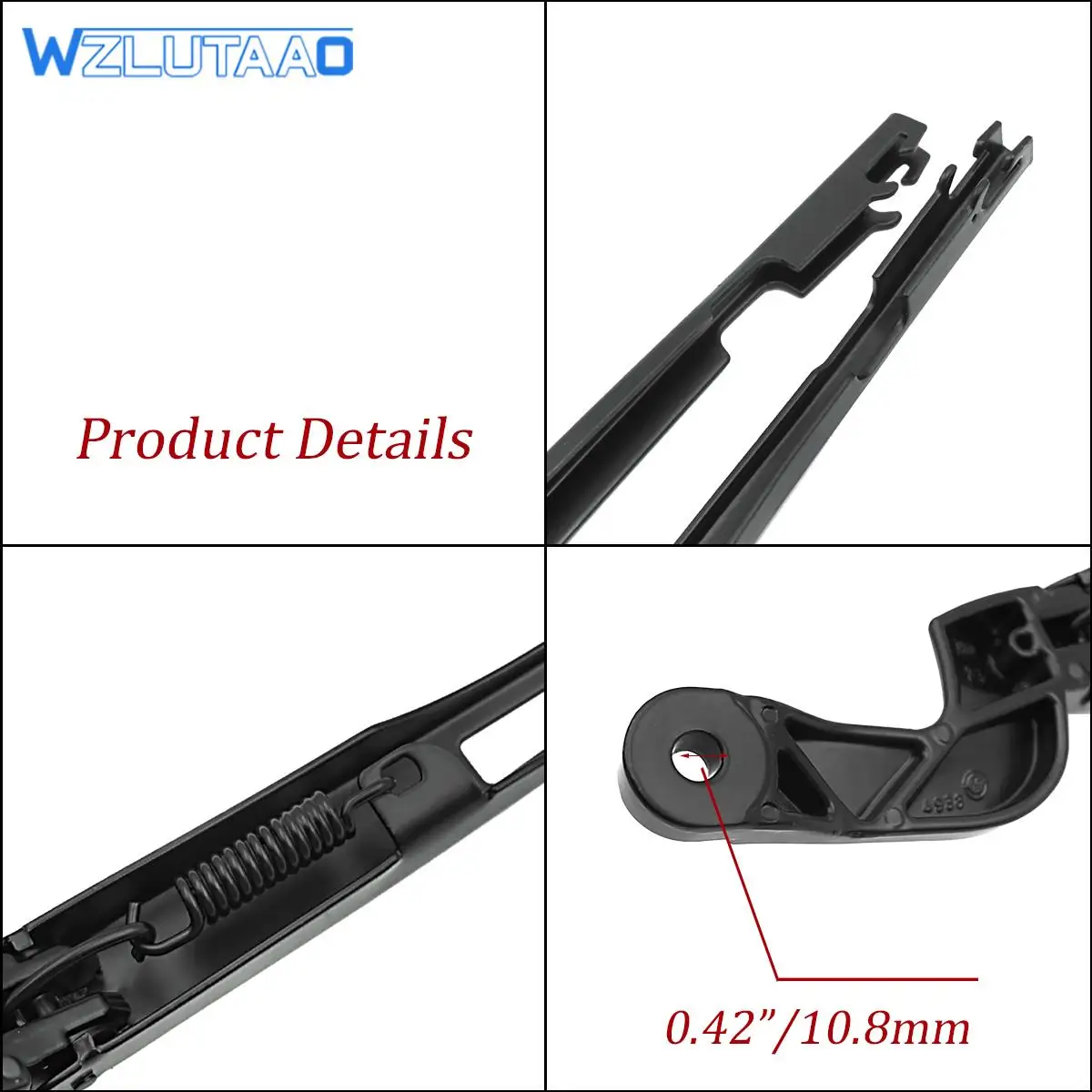 4F1955407B 4F1955408B Front Left or Right Windshield Wiper Arm 4F1955407A 4F1955408A For Audi A6 S6 RS6 Allroad Quattro 05-11