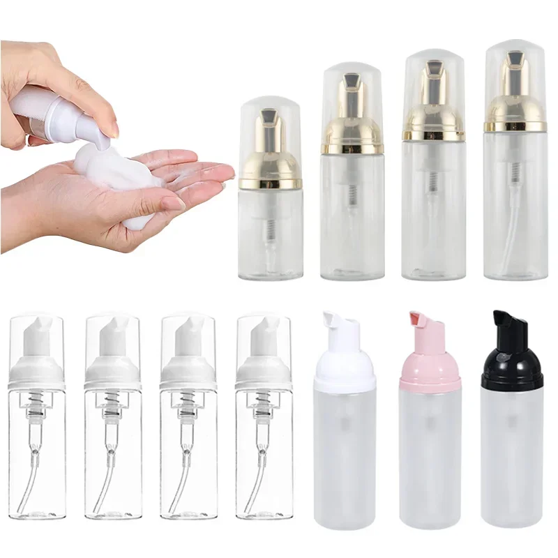 

10pcs 30ml-100ml Foam Pump Bottles Empty Mini Travel Plastic Shampoo Refillable Bottles Dispenser Portable Soap Foaming Bottles