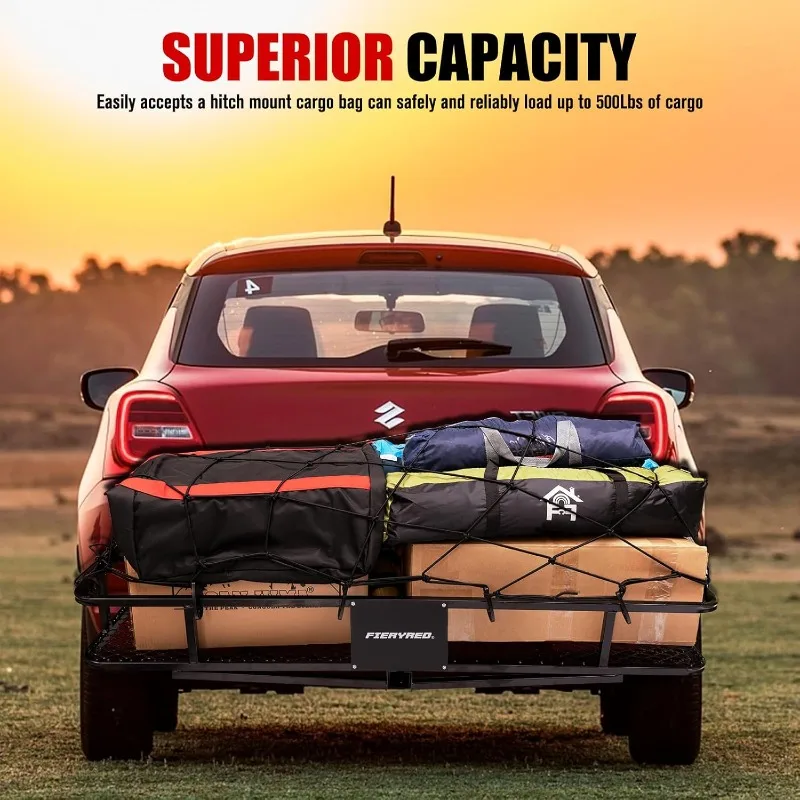 Folding Hitch Mount Cargo Carrier 60