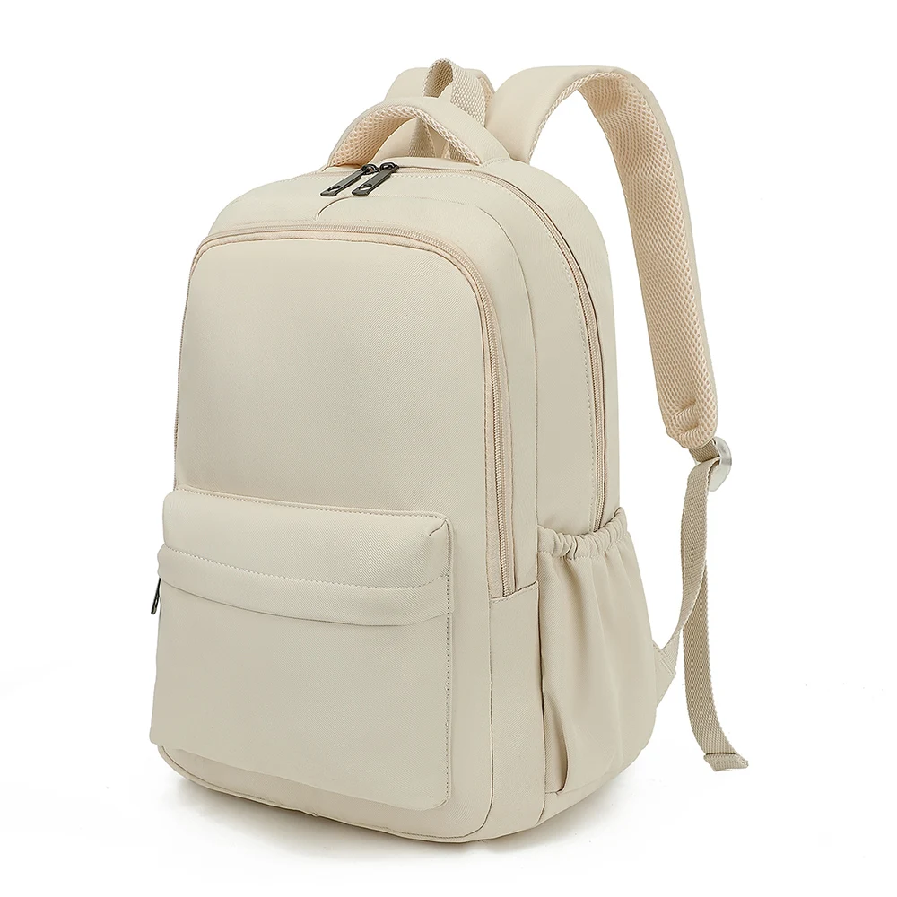 Mochila de lona impermeable para estudiantes universitarios, bolsa de libros sólida para hombres y mujeres, mochilas de viaje simples, mochilas escolares para niños y niñas, bolsas para portátiles de 16 pulgadas