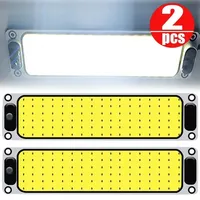 108 LED Car COB Light Interior Readling Lamp for Truck Van Boat Dome Lights High Brightness Panel Bulb with Switch 12V-85V