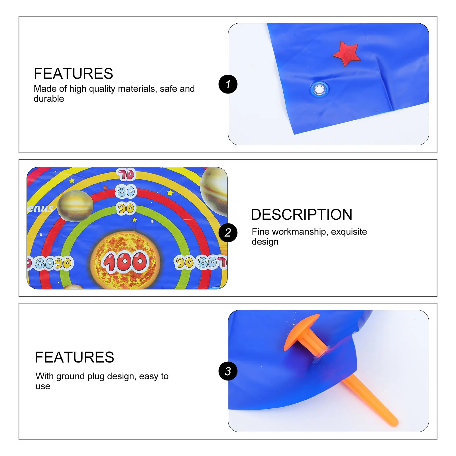 

Inflatable Lawn Game Throw Throwing Dart Toy Outdoor Toys Kids Safe Kids Dart Board Toy Fun Educational Family