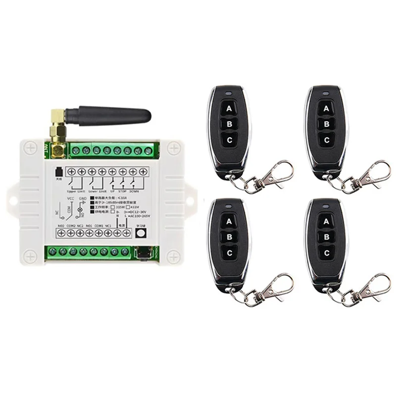 

DC12V 24V 36V 2CH Relay multifunctional Module Receiver EV1527 Wireless Remote Control 433 Mhz Remote Switch for DC Motor DIY