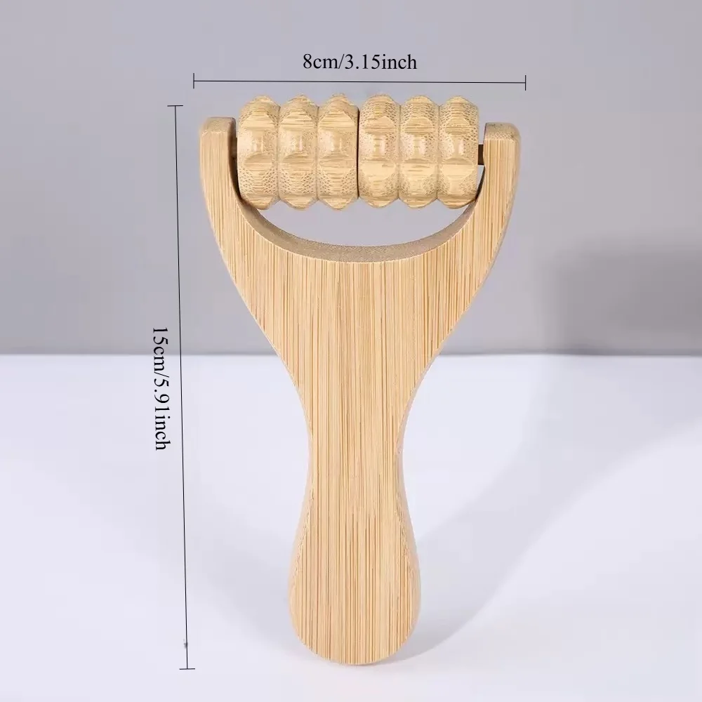 2-Piece Manual Roller Massage Stick Set, Suitable for Back, Waist, Neck and Full Body Massage Used for Daily Body Relaxation and Fatigue Relief