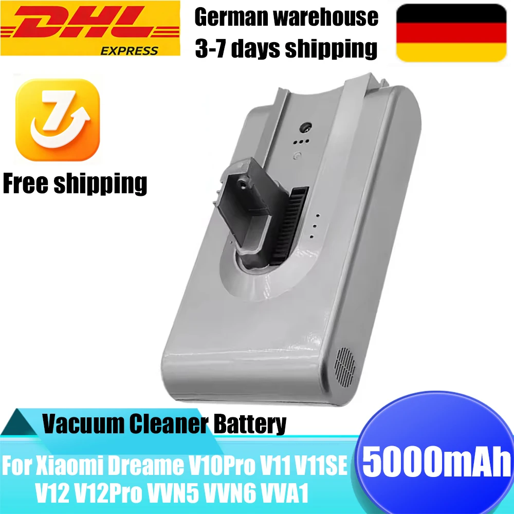 Original-Ersatzakku für Dreame 25,2V 5000mAh V11 V11SE V12 VVT1 VVN6 VVA1 V12Pro Handstaubsauger