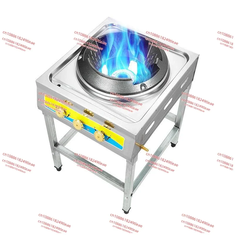 

Stainless Steel Fierce Fire Stove Commercial Wok Gas Burner High Pressure Single-cooker Cooktop Liquefied Gas Stove for Kitchen