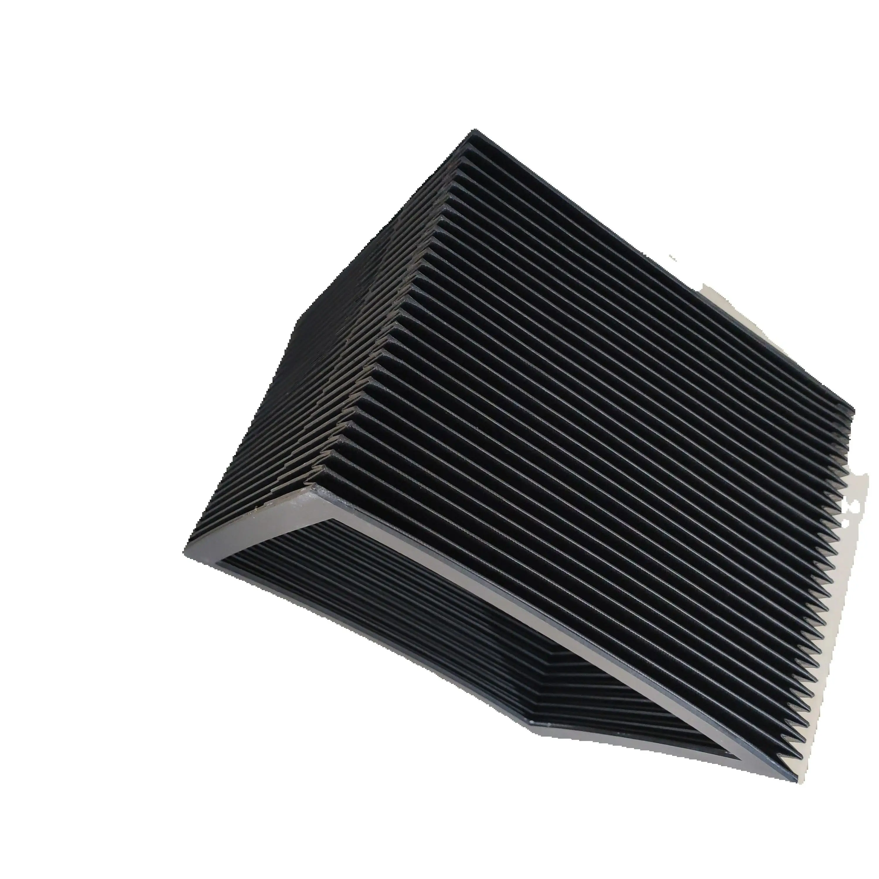 T5 square CNC protection bellows internal 270mm x 270mm,Lmax 1320mm