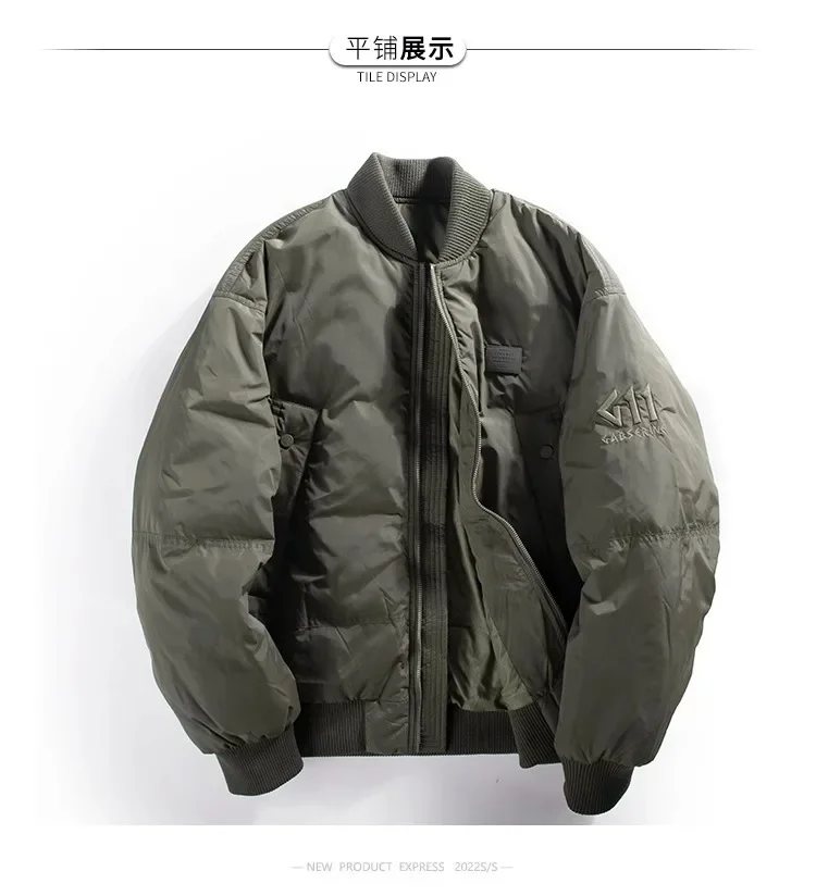 اليابانية خمر موضة جديدة للرجال بلون بسيط الأساسية عادية عصرية فضفاضة سستة س الرقبة مبطن معاطف الذكور الملابس سترات #6