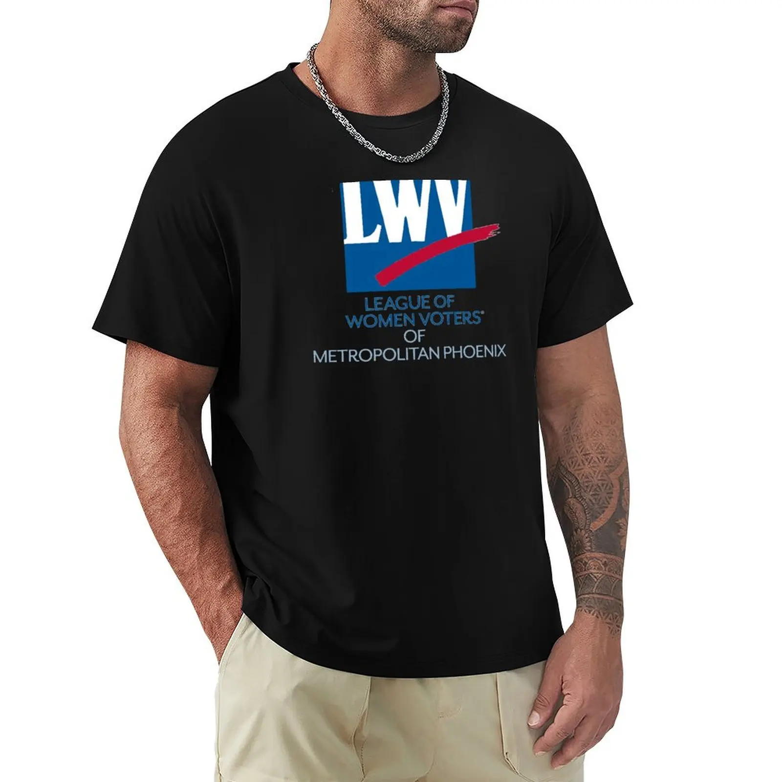 

LWV Metro Phoenix logo T-Shirt basketball graphic tees for a boy tshirts for men