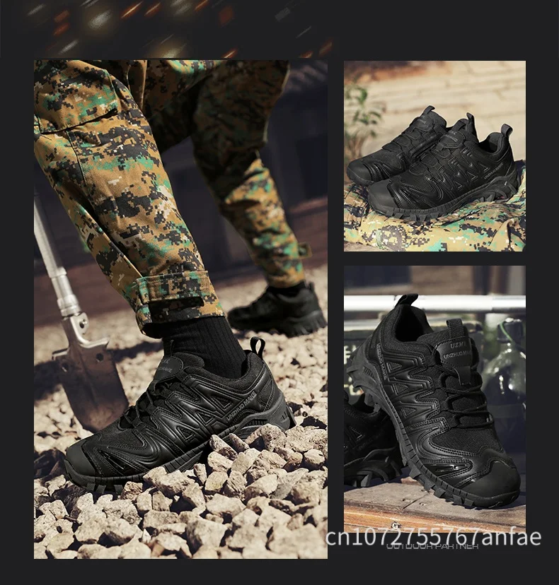 Men Tactical Boot Anti-Slip Work Safety Shoes Waterproof Special Force Army Boots Male Hiking Boot Outdoor Travel Shoe Anti-slip