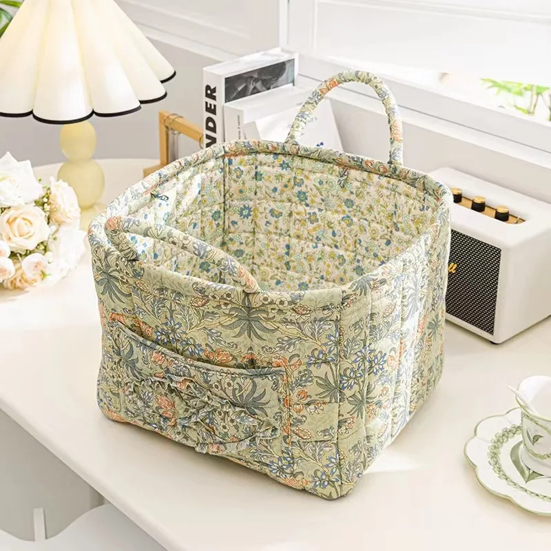 Portable and Stylish Woven Storage Basket for Home Organization and Decoration