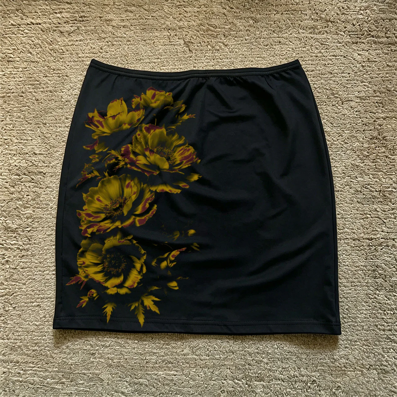 

Y2K style women's printed trendy straight tube skirt personalized retro American temperament casual aesthetic skirt Gothic sexy