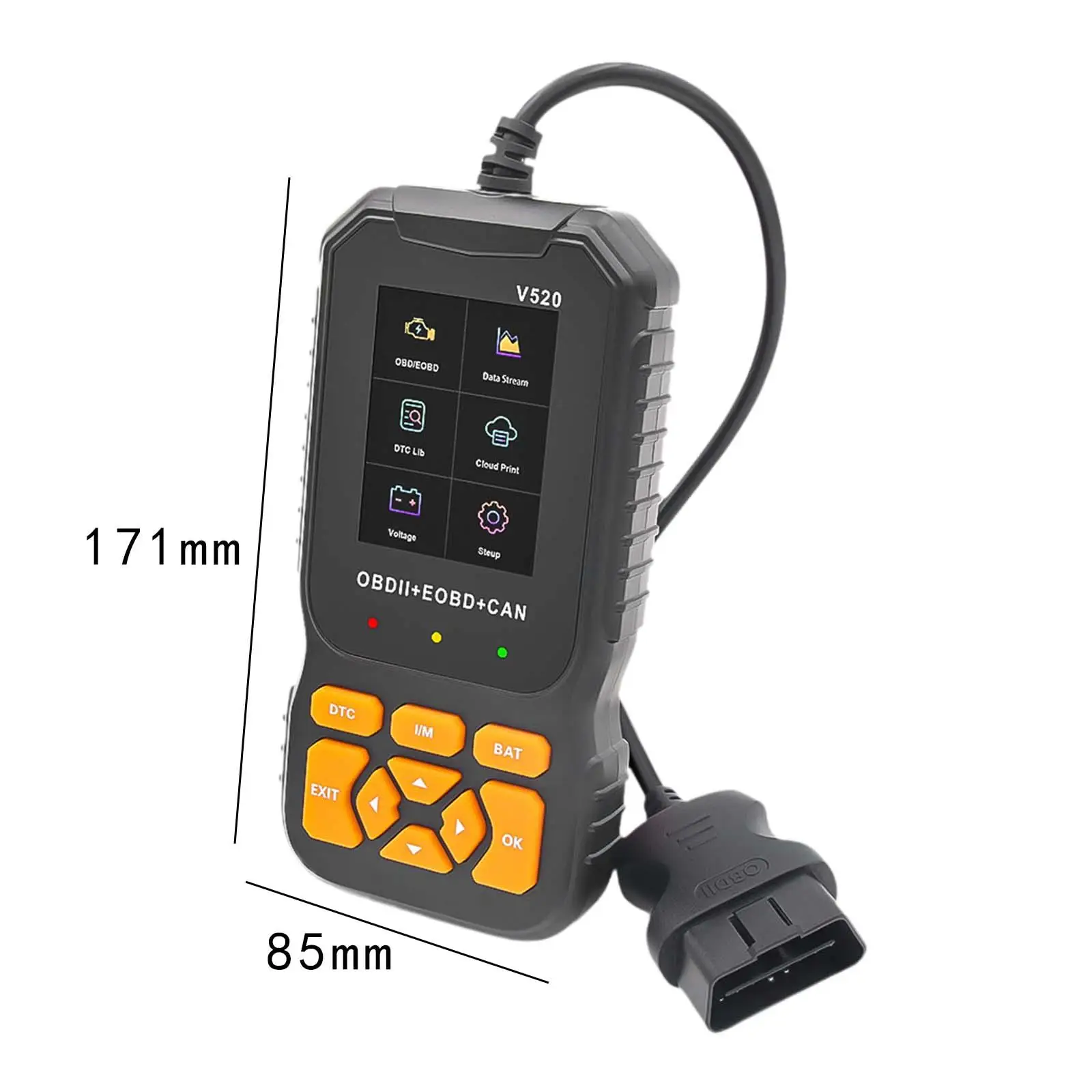 Diagnose scan Tool LCD Display Code Reader Multipurpose OBD2 Diagnostic Tool