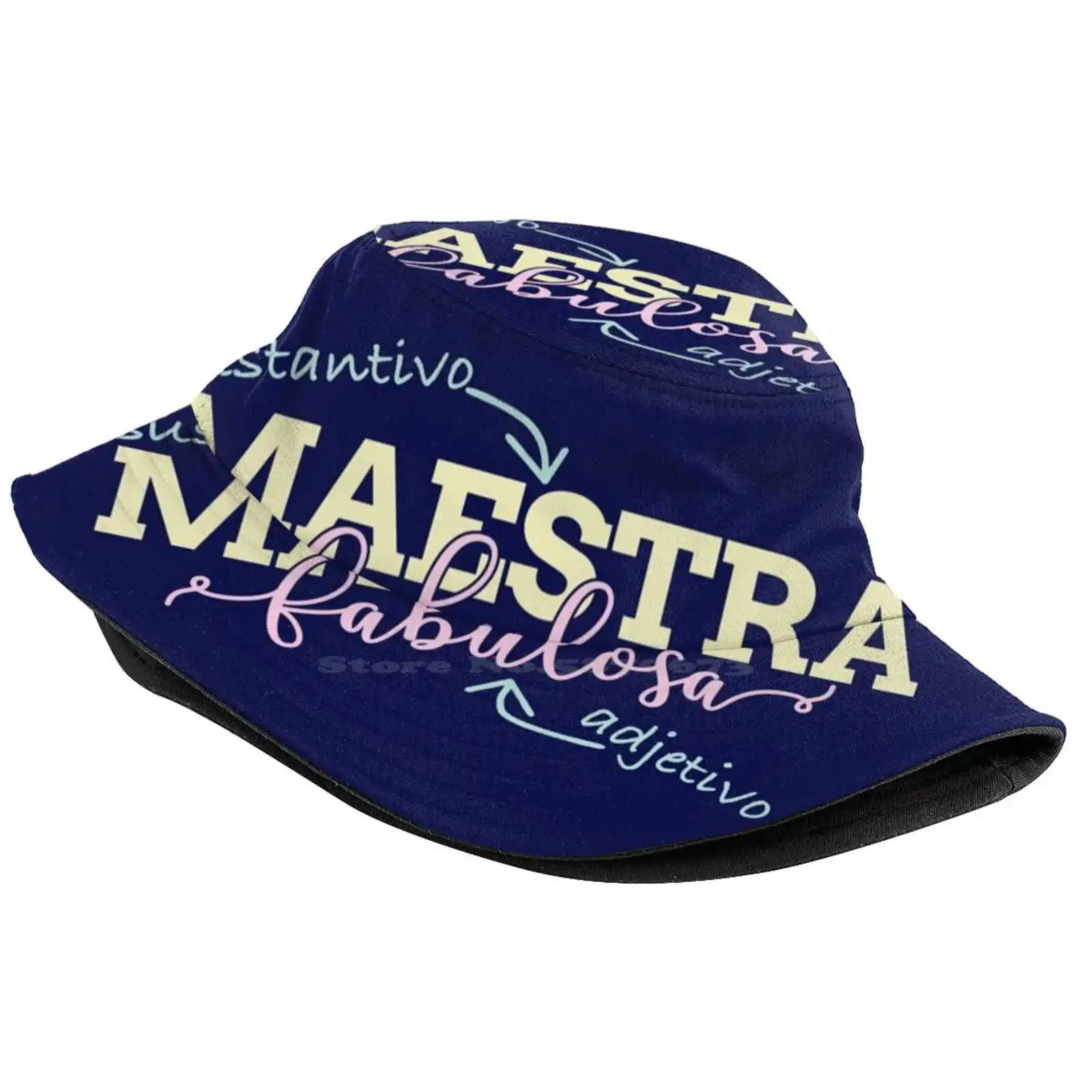 Maestra Fabulosa - Funny Spanish Grammar (Sustantivo Y Adjetivo) Sun Cap Fisherman Hat Bucket Hats Maestra Fabulosa Educacion