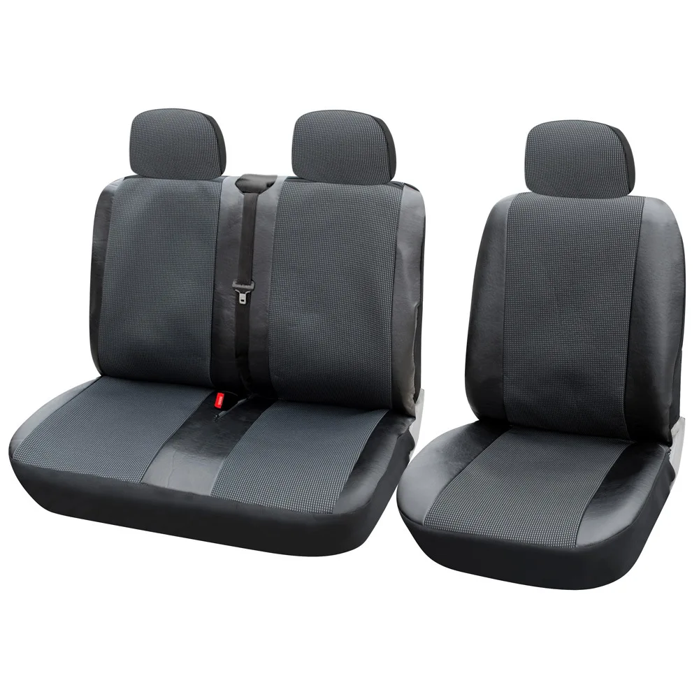 Universal Car Seat Covers 2+1 Driver and Passenger Fit Most Vans Trucks Compatible With For Citroen Jumper for Renault Master