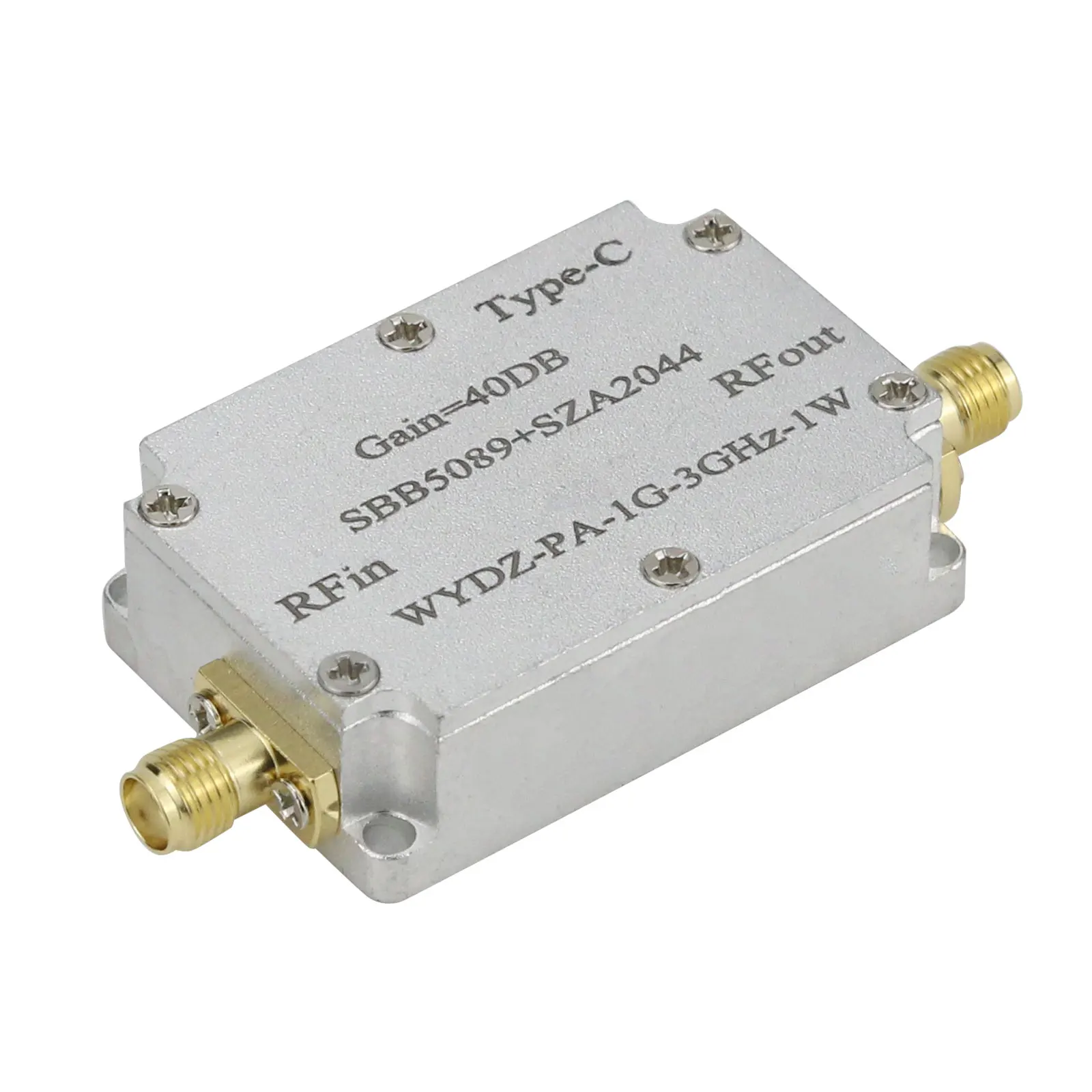 SBB5089+SZA2044 One-Way Microwave Power Amplifier RF Power Amplifier Module 40DB WYDZ-PA-1G-3GHz-1W