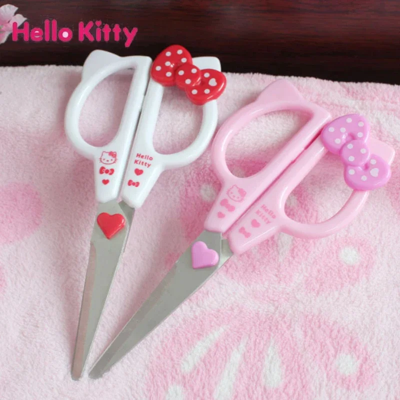 Hello Kitty Kitchen Scissors Anime Kt Cat Household Office Scissors Stainless Steel Meat Shears Food Scissors Cutting Supplies