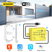 QCSMART Sliding Gate Opener Controller IP65 Waterproof Door Sensor USB Charge Work With Tuya Smart Life  Google Home Alexa
