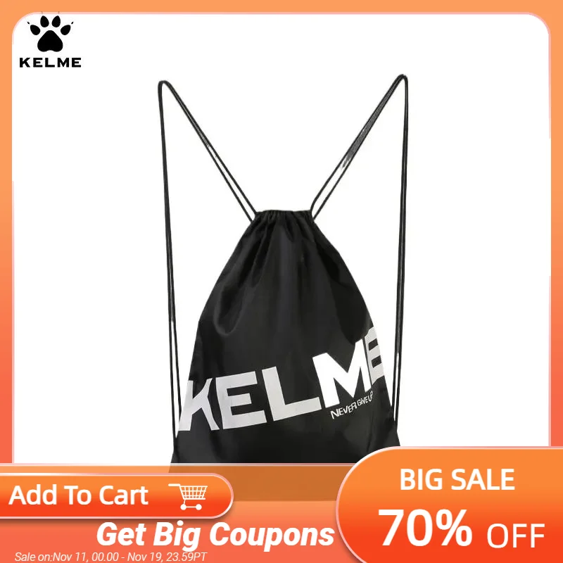 

Kelme Band Pocket Football Training Bag Backpack Outdoor Mountaineering Travel Fitness Sports Backpack