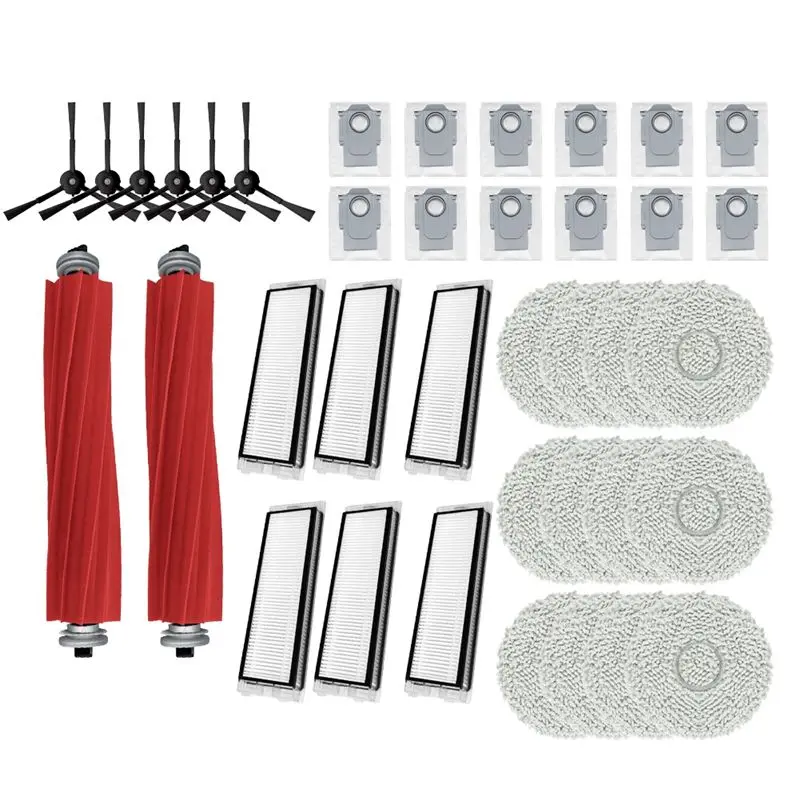 a70z-fafa】per-roborock-qrevo-s-spazzola-principale-spazzole-laterali-filtro-hepa-panno-lavapavimenti-sacchetti-raccoglipolvere-ricambi-e-accessori