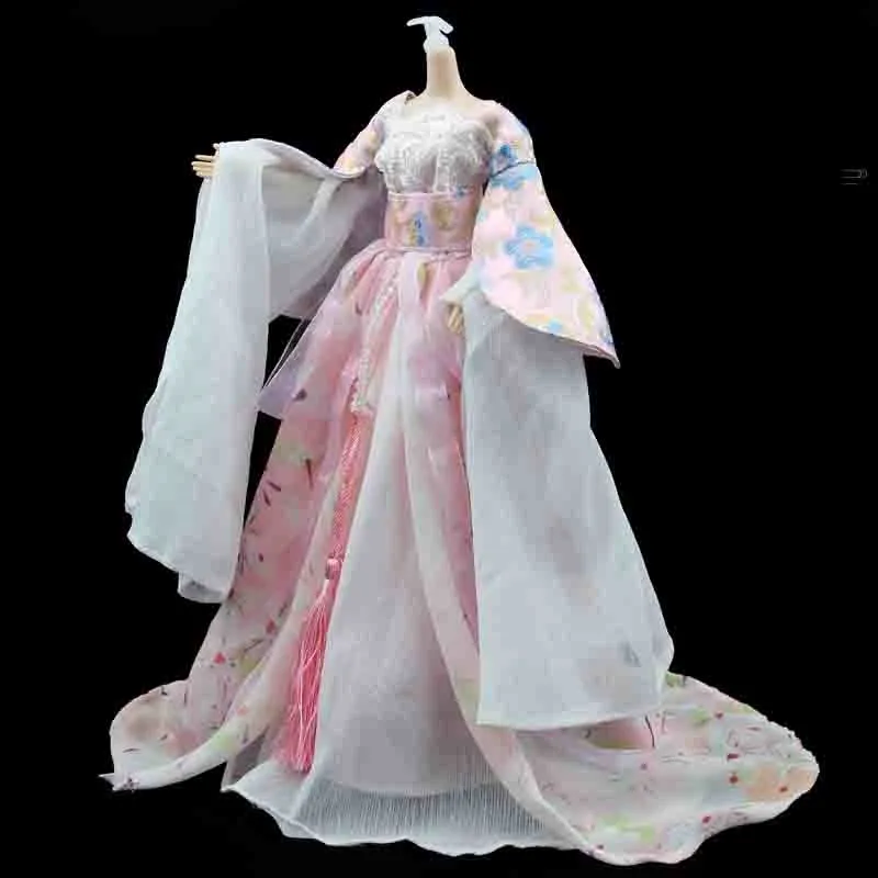 

2022 New Arrival Doll Traditional Simple Hanfu Clothes Chinese Ancient Hanfu Dress Up Doll Toy Accessories For 29cm Dolls LC696