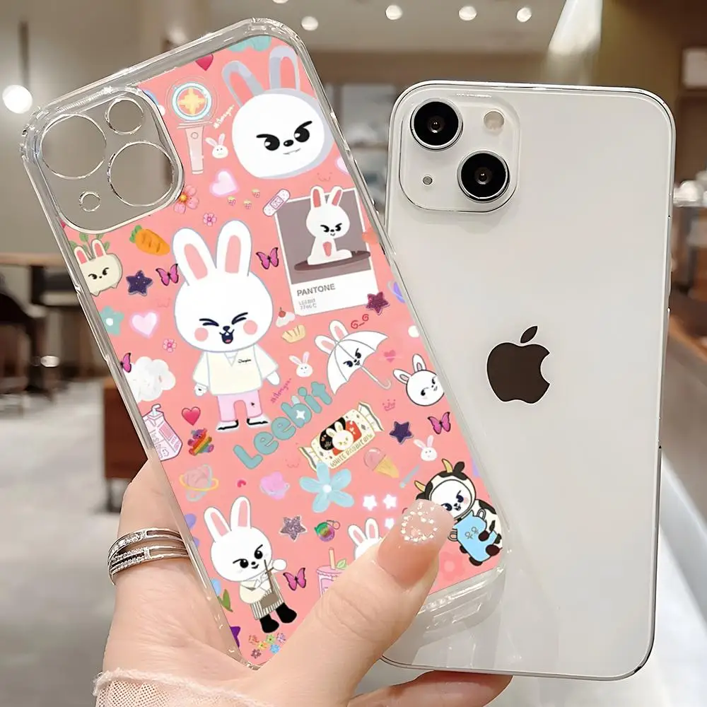 S-Strays K-POP Kpop Kid Phone Case for iphone 15 11 Pro Max 12 Mini 13 14 Xr Xs 8 7 Plus Silicone luxury transparent Soft Cover