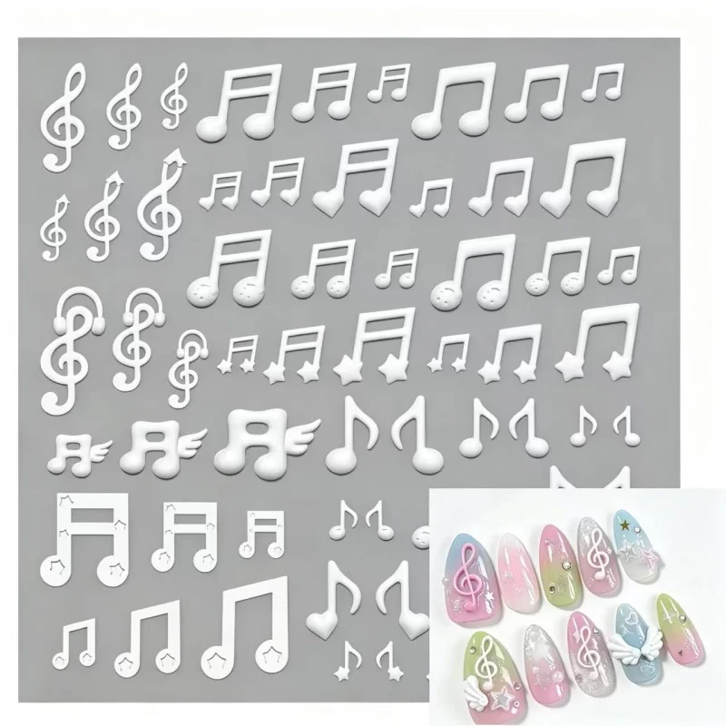 Molde de Silicone 3D para Decoração de Unhas com Desenho de Peixe e Asas de Desenho Animado Fofo, Molde de Estampagem de Unhas de Peça Única