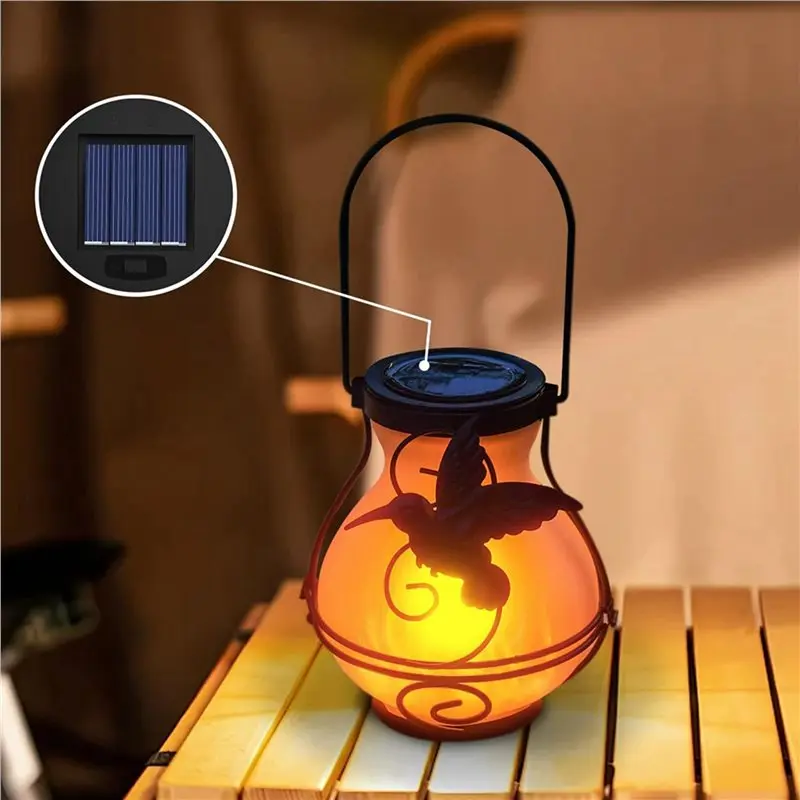 75STO-8 Pack Replacement Solar Light Tops With Flickering Flame,Waterproof Outdoor Solar Light Parts Lantern Replacement Kit