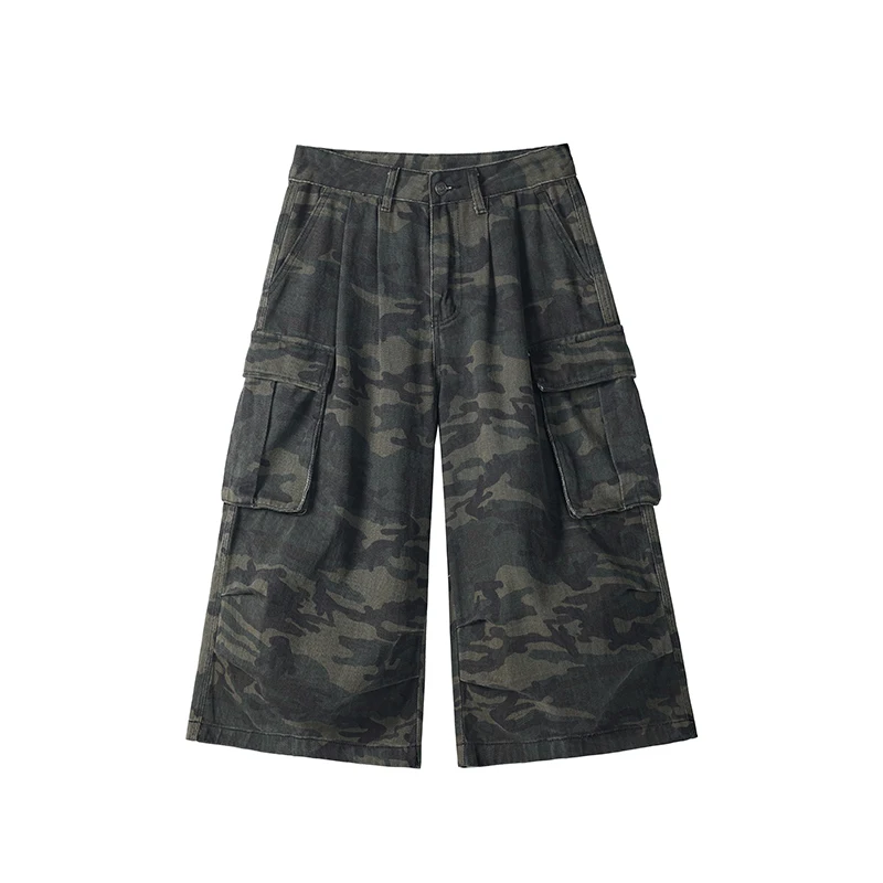 Unisex Cargo Shorts New Summer Trendy Breathable Cotton Blend Trend Camouflage Capri Pants Streetwear Urban Shopping Men Women view 2