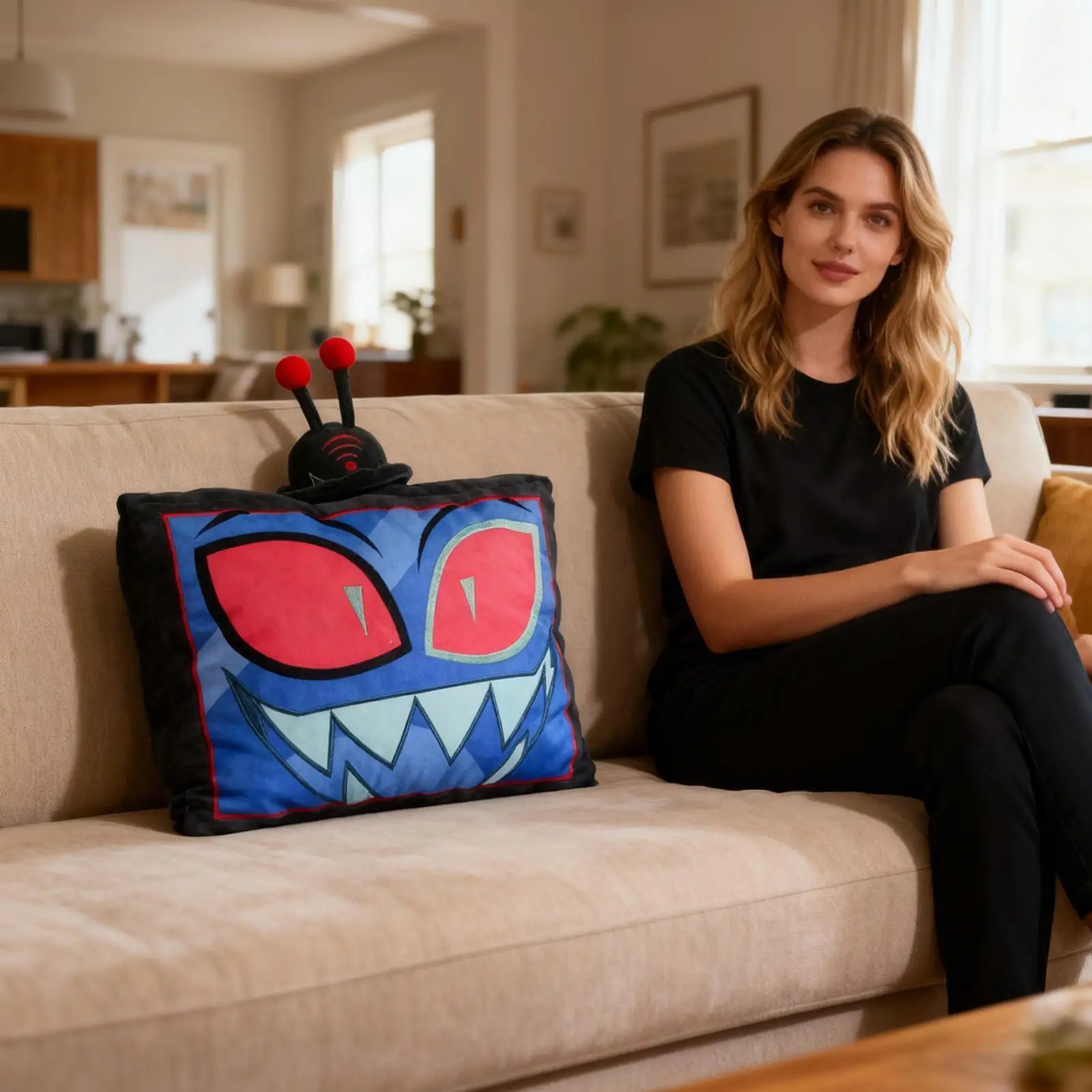 

40CM Cute Hell Hotel Doll Stuffed Plush Toy Simulation Cartoon Anime Soft Sofa Bed Pillow Cushion Kids Xmas Birthday Gift