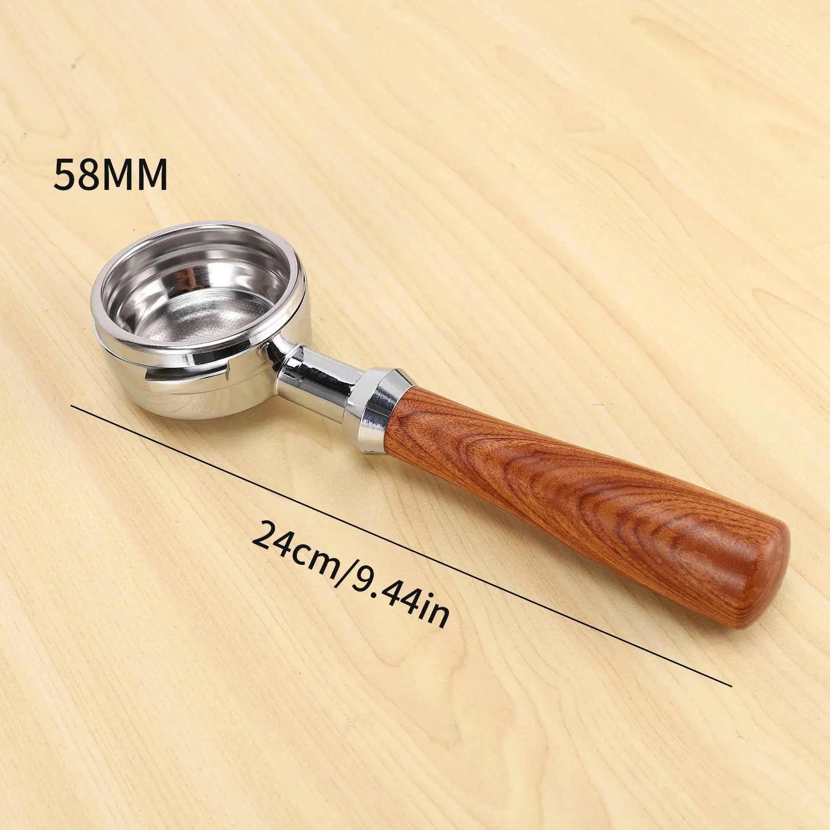A23P 58MM Stainless Steel Coffee Machine Bottomless Portafilter For Nuova Coffee Machine Professional Accessory
