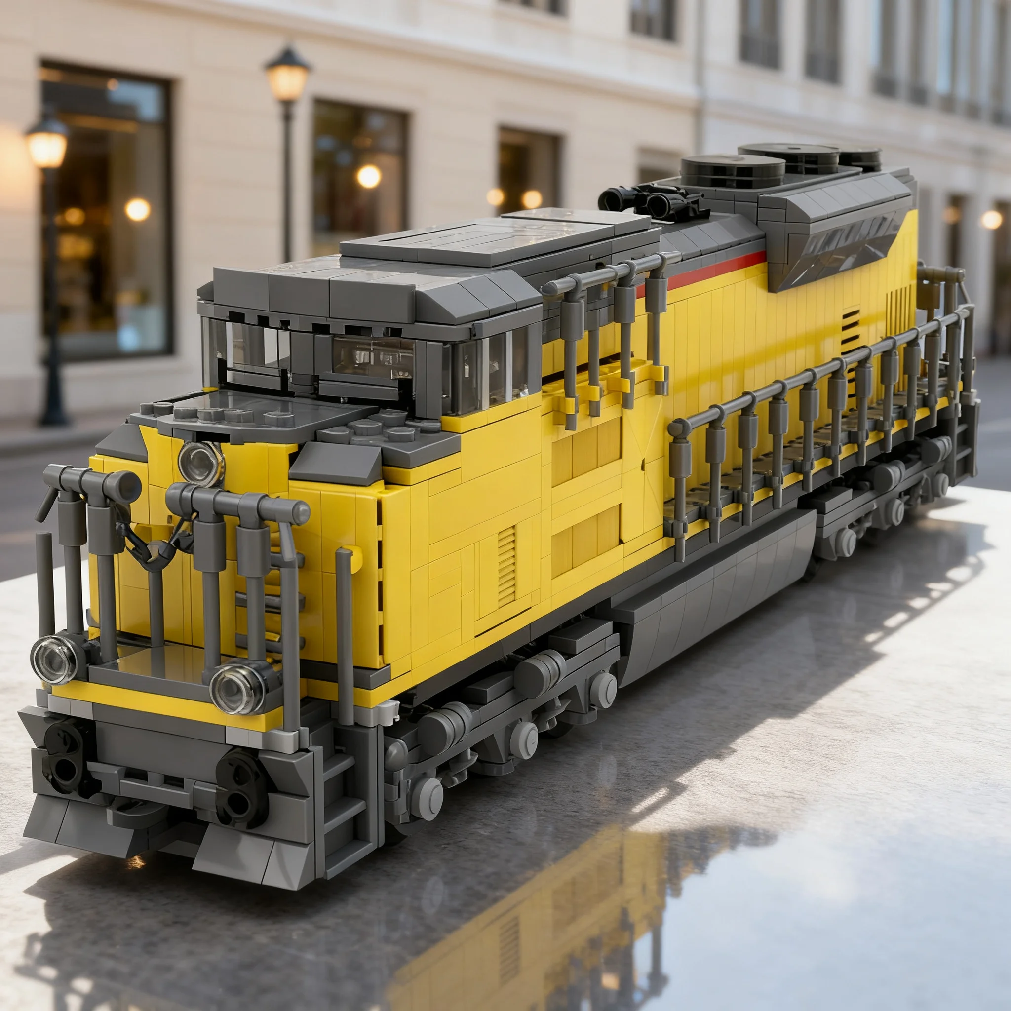 1561pcs MOC Union Pacific SD70ACe Model Building Blocks Construction Toy Christmas Gifts Creative DIY Idea Presentation Display