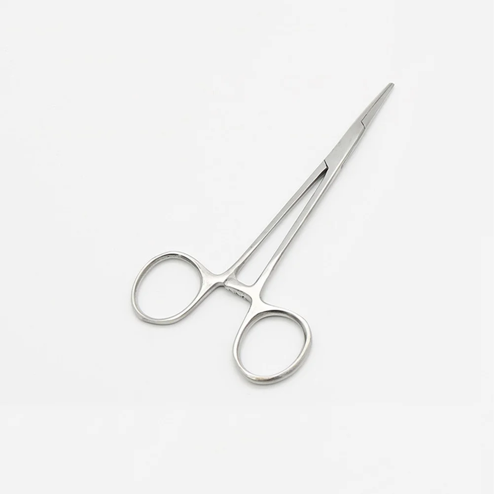

Stainless Steel Hemostatic Forceps 16Cm Straight Non-Slip Grip For Cupping Alcohol Cotton Clamping Fishing Hair