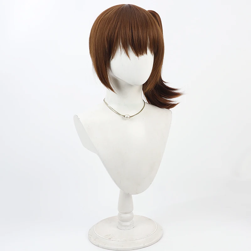 Gioco Collezione Kantai Kaga Cos Parrucca Cosplay Halloween Carnevale Festa Prop Capelli sintetici Fibra resistente al calore + Cappellino per parrucca