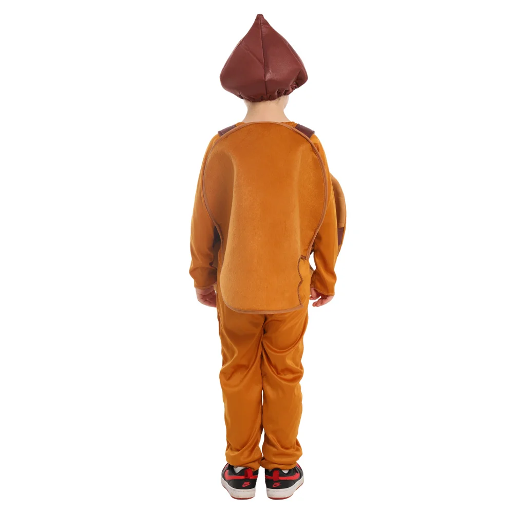 Kinderen Koekjes Chocolade Cosplay Kostuum Kinder Kerst Prestaties Bruine Kleding Hoed Outfits Halloween Carnaval Feestpak